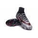 Chaussure Crampons Moulés Nike Mercurial Superfly Iv FG CR7 Noir Blanc Rouge