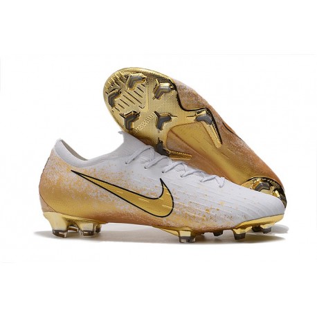Nike Crampon Mercurial Vapor 12 Elite FG ACC - Blanc Or