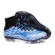 Chaussure a Crampon Cristiano Ronaldo Nike Mercurial Superfly FG Blanc Bleu