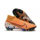 Nike Crampons Mercurial Superfly 7 Elite FG - Orange Noir Blanc