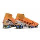 Nike Crampons Mercurial Superfly 7 Elite FG - Orange Noir Blanc