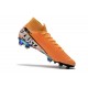 Nike Crampons Mercurial Superfly 7 Elite FG - Orange Noir Blanc