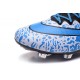 Chaussure a Crampon Cristiano Ronaldo Nike Mercurial Superfly FG Blanc Bleu