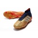 Chaussure adidas Predator 19.1 FG - Or Argent Rouge