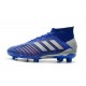 Chaussure adidas Predator 19.1 FG - Bleu Argent