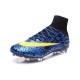 Chausssures Neuf 2015-2016 Nike Mercurial Superfly 4 FG Bleu Jaune