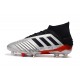 Chaussure adidas Predator 19.1 FG - Argent Noir Rouge