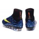 Chausssures Neuf 2015-2016 Nike Mercurial Superfly 4 FG Bleu Jaune
