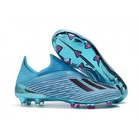 Crampons de Foot Nouvelles adidas X 19+ FG - Bleu