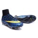 Chausssures Neuf 2015-2016 Nike Mercurial Superfly 4 FG Bleu Jaune