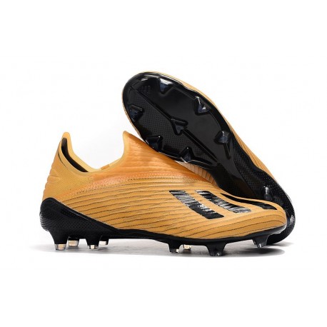 Crampons de Foot Nouvelles adidas X 19+ FG - Orange Noir