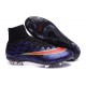 Chaussure Crampons Moulés Nike Mercurial Superfly Iv FG CR7 Violet Rouge