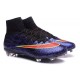 Chaussure Crampons Moulés Nike Mercurial Superfly Iv FG CR7 Violet Rouge