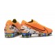 Chaussures Nike Mercurial Vapor 13 Elite FG Orange Noir