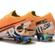 Chaussures Nike Mercurial Vapor 13 Elite FG Orange Noir