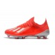 Chaussure de football à crampon adidas X 19.1 FG Rouge Argent