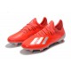 Chaussure de football à crampon adidas X 19.1 FG Rouge Argent