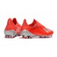 Chaussure de football à crampon adidas X 19.1 FG Rouge Argent