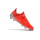 Chaussure de football à crampon adidas X 19.1 FG Rouge Argent