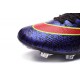 Chaussure Crampons Moulés Nike Mercurial Superfly Iv FG CR7 Violet Rouge
