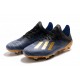 Chaussure de football à crampon adidas X 19.1 FG Bleu Noir Or
