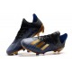 Chaussure de football à crampon adidas X 19.1 FG Bleu Noir Or