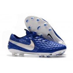 Chaussures Nouvelles Nike Tiempo Legend 7 Elite FG - Bleu Blanc