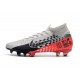 Nike Neymar Mercurial Superfly 7 Elite FG - Chromé Noir Rouge Platine