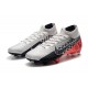 Nike Neymar Mercurial Superfly 7 Elite FG - Chromé Noir Rouge Platine