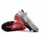 Nike Neymar Mercurial Superfly 7 Elite FG - Chromé Noir Rouge Platine