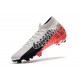 Nike Neymar Mercurial Superfly 7 Elite FG - Chromé Noir Rouge Platine
