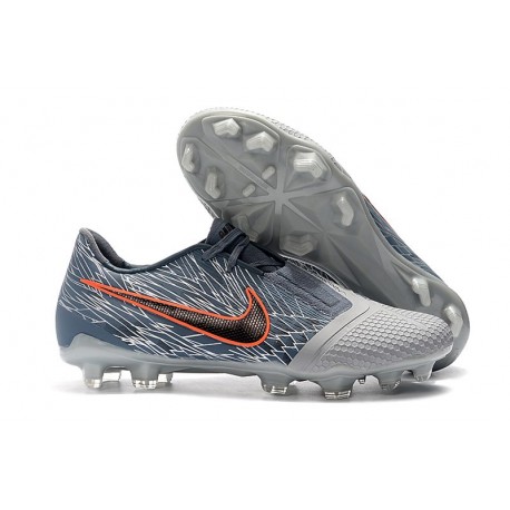Nike Phantom Venom Elite FG Neuf Crampons Gris Loup Noir Bleu