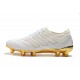 Chaussures Football adidas Copa 19.1 FG Blanc Or