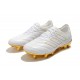 Chaussures Football adidas Copa 19.1 FG Blanc Or