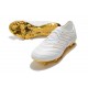 Chaussures Football adidas Copa 19.1 FG Blanc Or