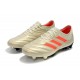 Chaussures Football adidas Copa 19.1 FG Blanc Cassé Rouge Solaire