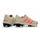 Chaussures Football adidas Copa 19.1 FG Blanc Cassé Rouge Solaire