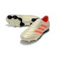 Chaussures Football adidas Copa 19.1 FG Blanc Cassé Rouge Solaire