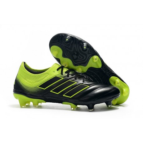 Chaussures Football adidas Copa 19.1 FG Noir Jaune Soleil