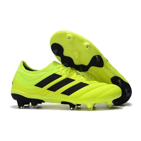 Chaussures Football adidas Copa 19.1 FG Jaune Soleil Noir