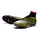 Chaussure Crampons Moulés Nike Mercurial Superfly Iv FG CR7 Jaune Blanc Noir