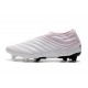 adidas Copa 19+ FG Crampons de Foot - Blanc Rouge Solaire