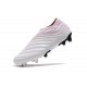 adidas Copa 19+ FG Crampons de Foot - Blanc Rouge Solaire