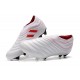 adidas Copa 19+ FG Crampons de Foot - Blanc Rouge Solaire