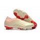adidas Copa 19+ FG Crampons de Foot - Blanc Cassé Rouge Solaire
