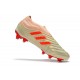 adidas Copa 19+ FG Crampons de Foot - Blanc Cassé Rouge Solaire