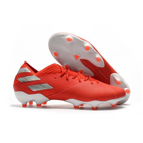 Crampon Nouvelles adidas Nemeziz 19.1 FG - Rouge Argent