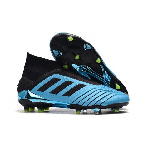 adidas Nouvelles Crampons Predator 19+ FG Bleu Noir