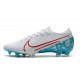 Chaussures Nike Mercurial Vapor 13 Elite FG Blanc Bleu