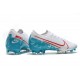 Chaussures Nike Mercurial Vapor 13 Elite FG Blanc Bleu